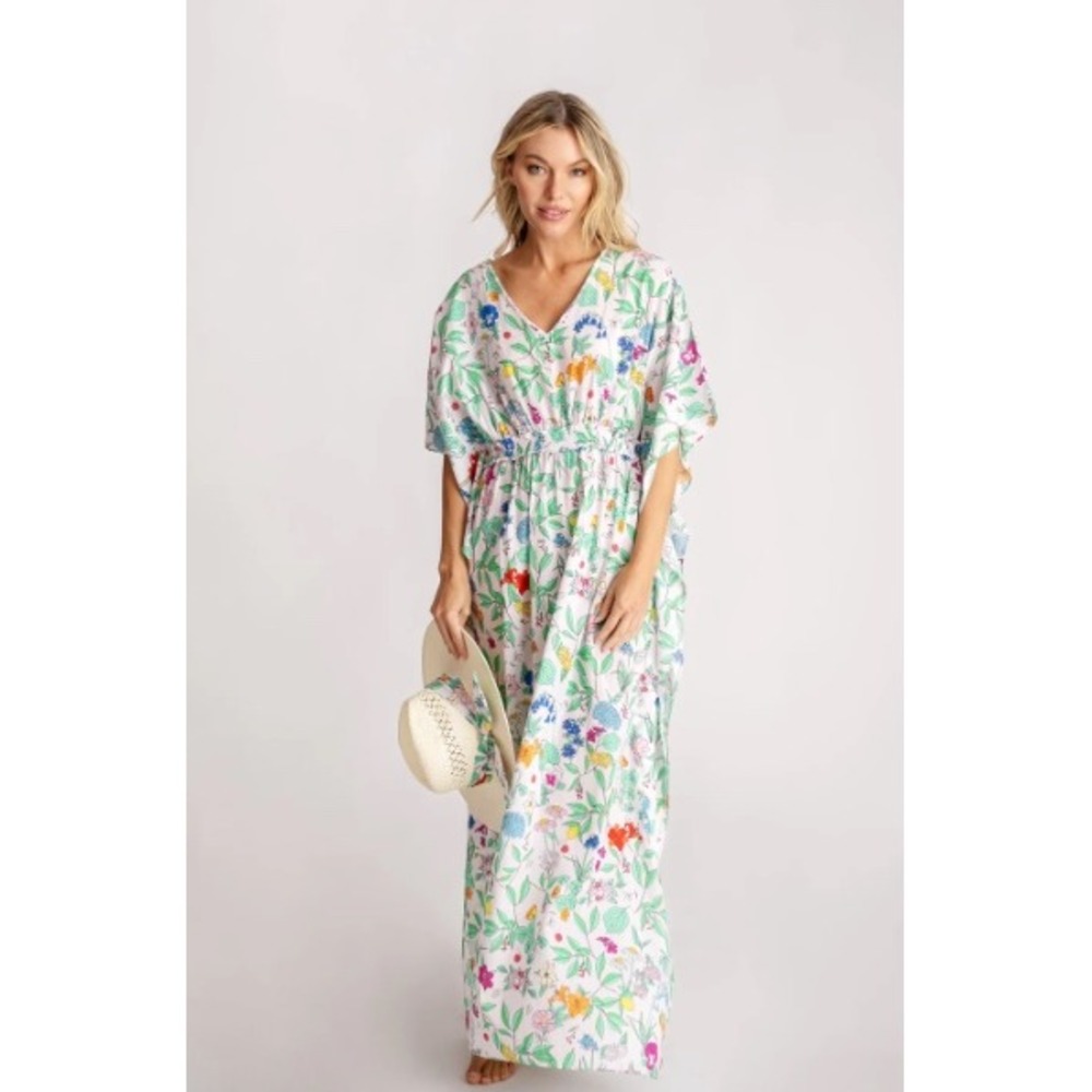 Sheridan French Multi Wildflower‎ Caftan S/M NWT
